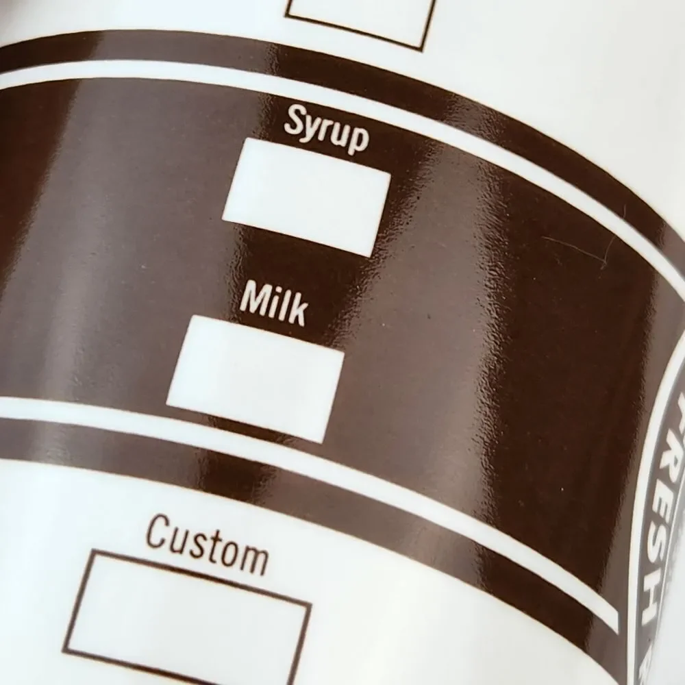☕️Starbucks 2008 Ivory & Brown Original Siren Logo 16oz Tall Mug